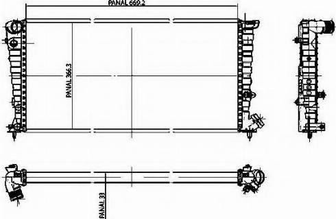 Ordonez 1020848809 - Radiateur, refroidissement du moteur cwaw.fr