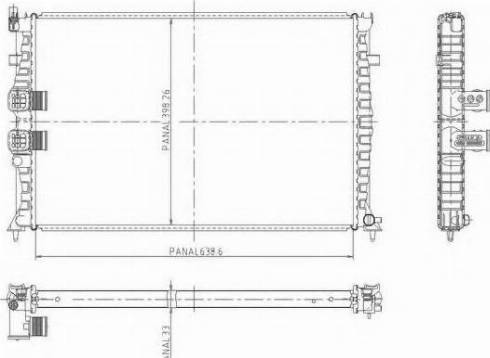 Ordonez 1020864809 - Radiateur, refroidissement du moteur cwaw.fr