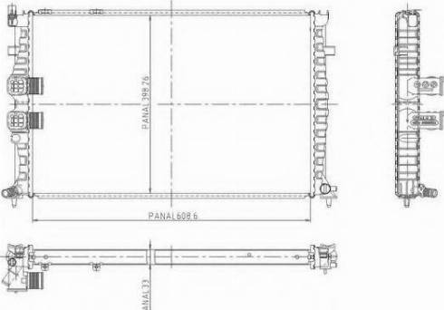 Ordonez 1020861809 - Radiateur, refroidissement du moteur cwaw.fr