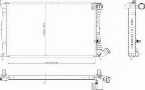 Ordonez 1020835811 - Radiateur, refroidissement du moteur cwaw.fr