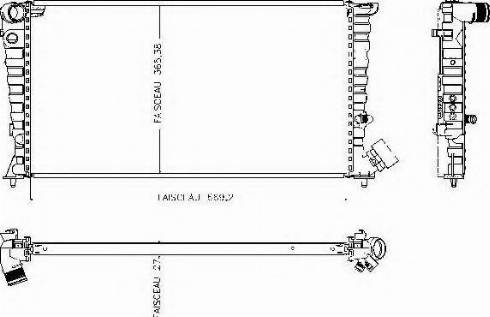 Ordonez 1020830809 - Radiateur, refroidissement du moteur cwaw.fr