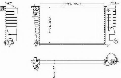 Ordonez 1020831809 - Radiateur, refroidissement du moteur cwaw.fr