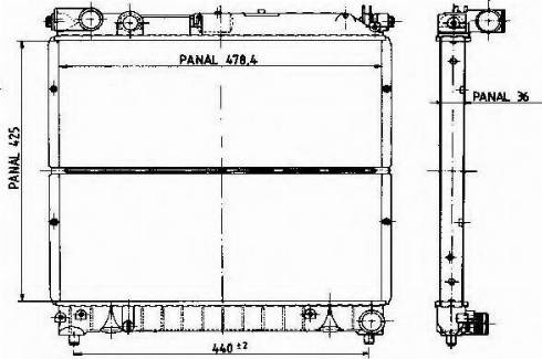 Ordonez 1020367803 - Radiateur, refroidissement du moteur cwaw.fr