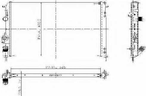 Ordonez 1020751806 - Radiateur, refroidissement du moteur cwaw.fr