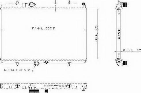 Ordonez 1020774815 - Radiateur, refroidissement du moteur cwaw.fr