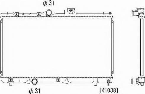 Ordonez 2064075 - Radiateur, refroidissement du moteur cwaw.fr