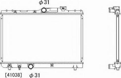 Ordonez 2064073 - Radiateur, refroidissement du moteur cwaw.fr