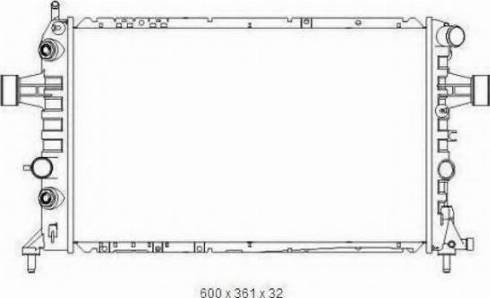 Ordonez 2065046 - Radiateur, refroidissement du moteur cwaw.fr