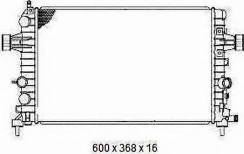 Ordonez 2065048 - Radiateur, refroidissement du moteur cwaw.fr