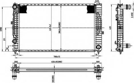 Ordonez 2066053 - Radiateur, refroidissement du moteur cwaw.fr