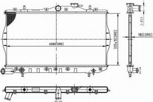 Ordonez 2066065 - Radiateur, refroidissement du moteur cwaw.fr