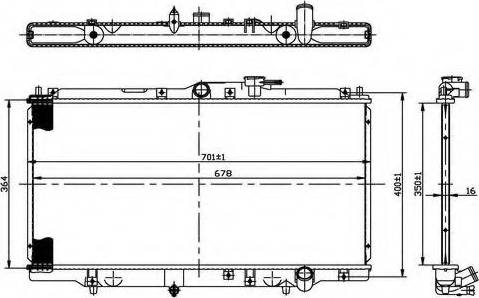 Ordonez 2066068 - Radiateur, refroidissement du moteur cwaw.fr