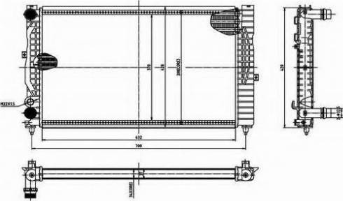 Ordonez 2066016 - Radiateur, refroidissement du moteur cwaw.fr