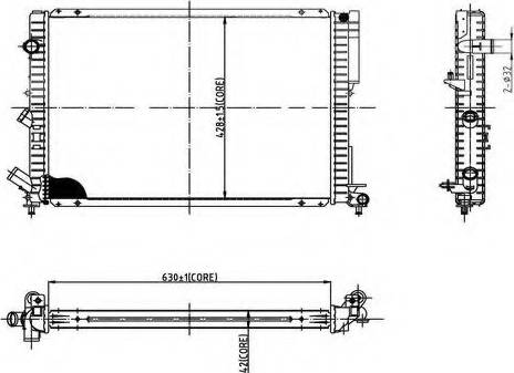 Ordonez 2066018 - Radiateur, refroidissement du moteur cwaw.fr