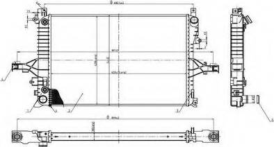 Ordonez 2066013 - Radiateur, refroidissement du moteur cwaw.fr