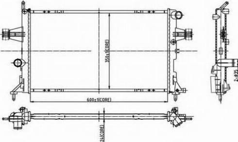 Ordonez 2066081 - Radiateur, refroidissement du moteur cwaw.fr