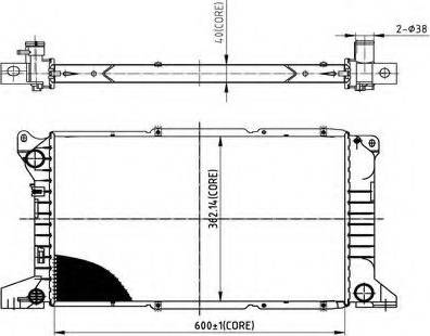 Ordonez 2066037 - Radiateur, refroidissement du moteur cwaw.fr