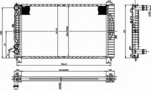 Ordonez 2066079 - Radiateur, refroidissement du moteur cwaw.fr