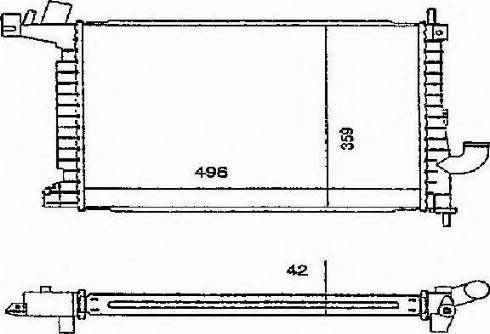 Ordonez 2060160 - Radiateur, refroidissement du moteur cwaw.fr