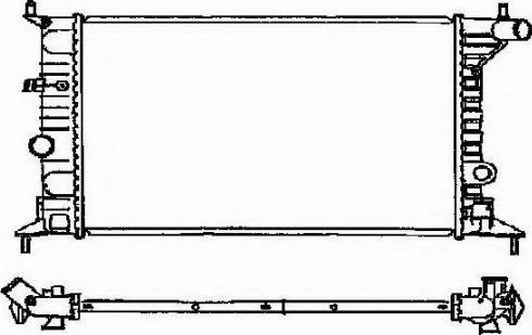 Ordonez 2060161 - Radiateur, refroidissement du moteur cwaw.fr