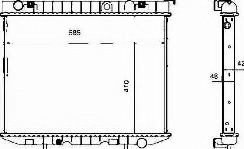 Ordonez 2060176 - Radiateur, refroidissement du moteur cwaw.fr