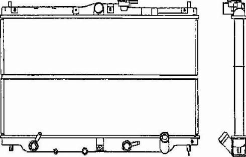 Ordonez 2060173 - Radiateur, refroidissement du moteur cwaw.fr