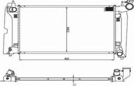 Ordonez 2060346 - Radiateur, refroidissement du moteur cwaw.fr