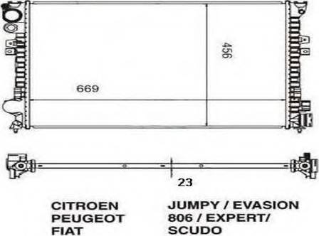 Ordonez 2060341 - Radiateur, refroidissement du moteur cwaw.fr