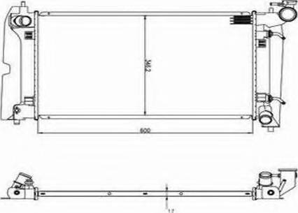 Ordonez 2060348 - Radiateur, refroidissement du moteur cwaw.fr