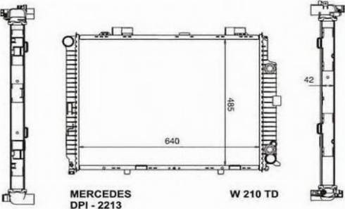 Ordonez 2060336 - Radiateur, refroidissement du moteur cwaw.fr