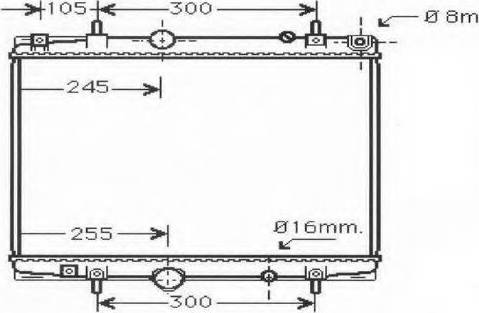 Ordonez 2060245 - Radiateur, refroidissement du moteur cwaw.fr