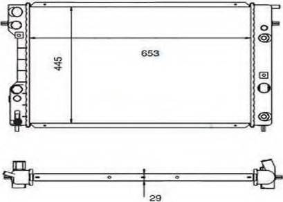 Ordonez 2060240 - Radiateur, refroidissement du moteur cwaw.fr