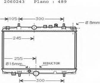 Ordonez 2060243 - Radiateur, refroidissement du moteur cwaw.fr