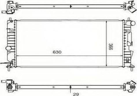 Ordonez 2060269 - Radiateur, refroidissement du moteur cwaw.fr