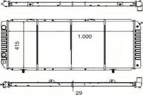 Ordonez 2060262 - Radiateur, refroidissement du moteur cwaw.fr