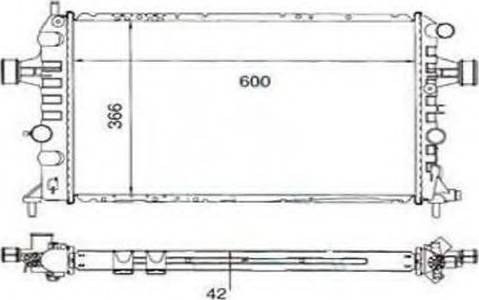 Ordonez 2060204 - Radiateur, refroidissement du moteur cwaw.fr