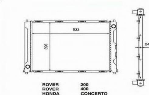 Ordonez 2060216 - Radiateur, refroidissement du moteur cwaw.fr