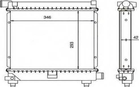 Ordonez 2060234 - Radiateur, refroidissement du moteur cwaw.fr