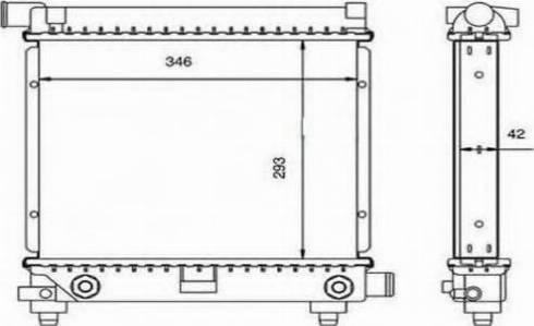 Ordonez 2060235 - Radiateur, refroidissement du moteur cwaw.fr