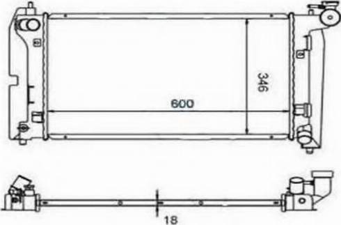 Ordonez 2060223 - Radiateur, refroidissement du moteur cwaw.fr