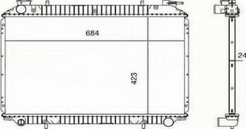 Ordonez 2060278 - Radiateur, refroidissement du moteur cwaw.fr