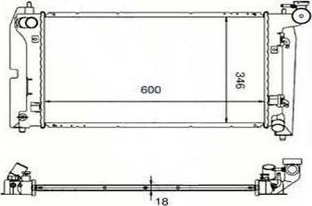 Ordonez 2060273 - Radiateur, refroidissement du moteur cwaw.fr