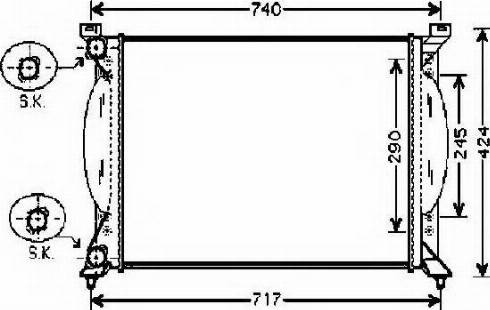 Ordonez 2061063 - Radiateur, refroidissement du moteur cwaw.fr