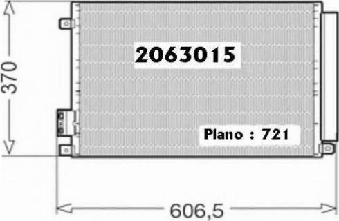 Ordonez 2063015 - Condensateur, climatisation cwaw.fr