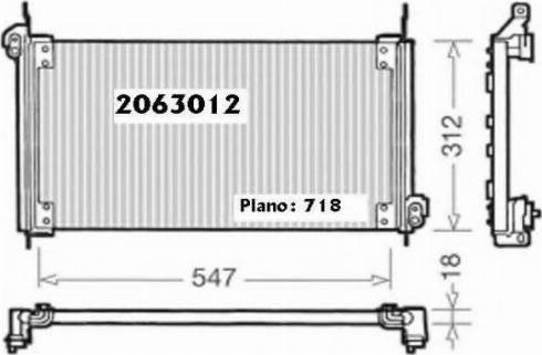 Ordonez 2063012 - Condensateur, climatisation cwaw.fr