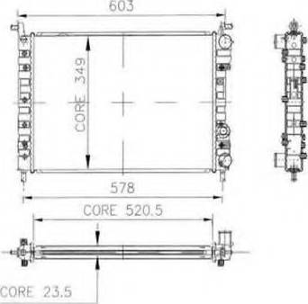 Ordonez 2062014 - Radiateur, refroidissement du moteur cwaw.fr