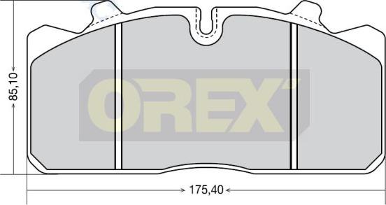 Orex 742003 - Kit de plaquettes de frein, frein à disque cwaw.fr