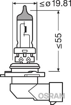 Osram 9006NL-HCB - Ampoule, projecteur longue portée cwaw.fr