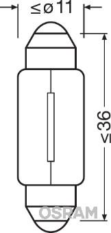 Osram 6461 - Ampoule, éclairage intérieur cwaw.fr