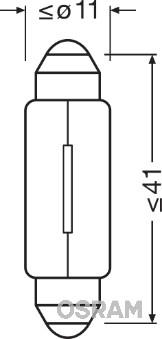 Osram 6411-02B - Ampoule, éclairage intérieur cwaw.fr